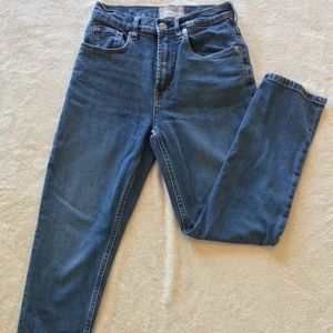 Everlane Cheeky Straight Jean, 26 Ankle, Blue